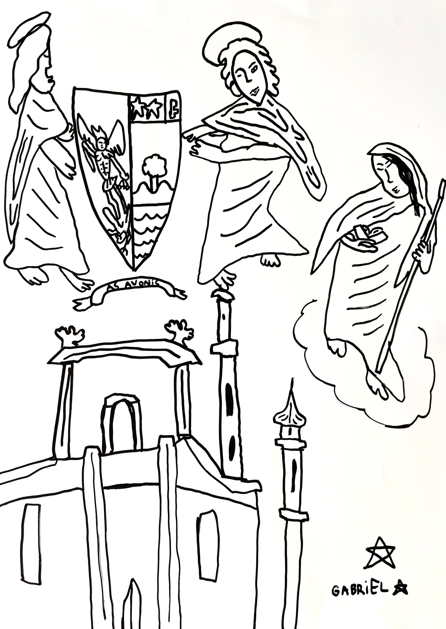 GABRIEL - Basilique Saint-Michel Archange, Menton