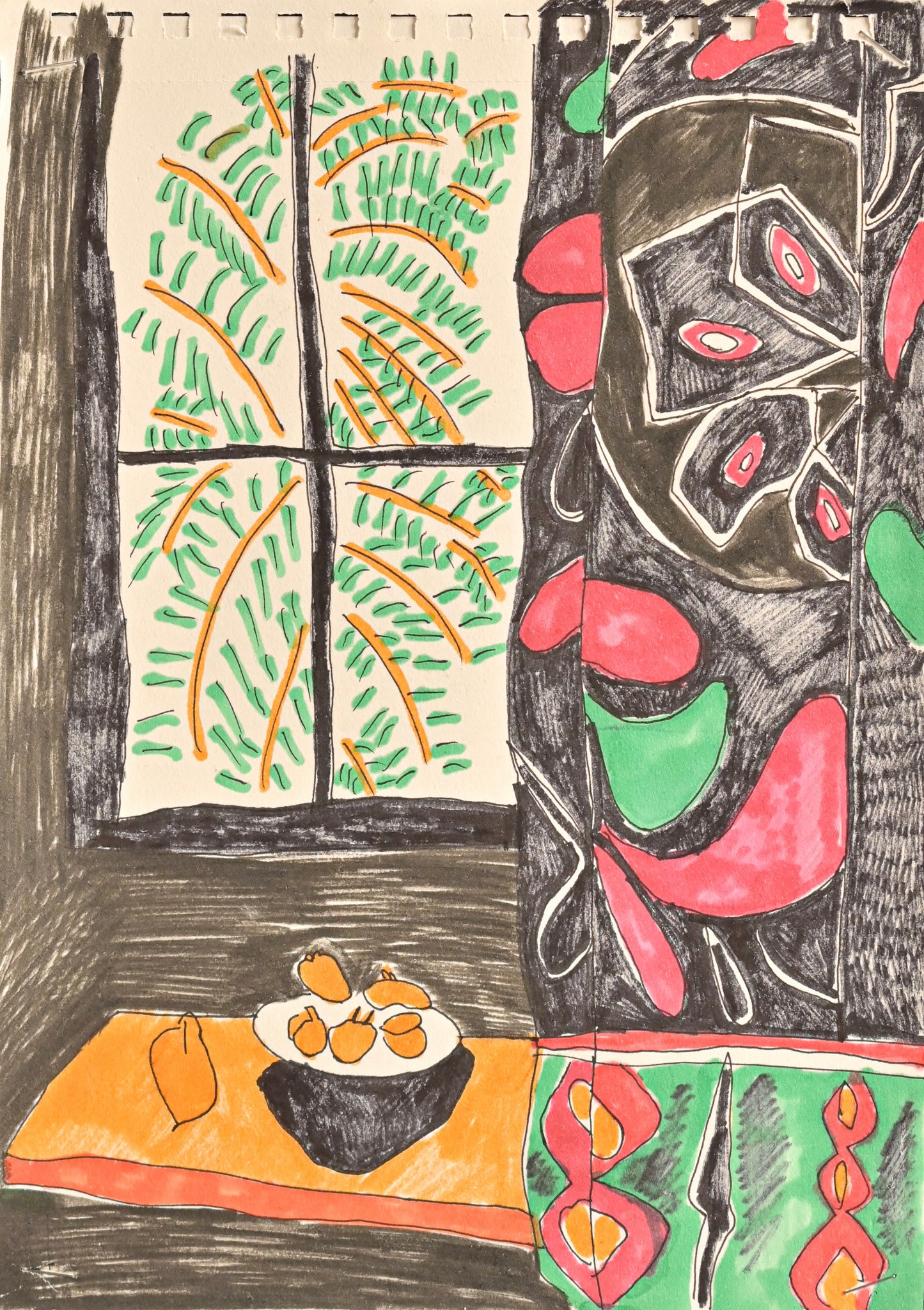 GABRIEL - Intérieur au rideau égyptien, d’après Matisse