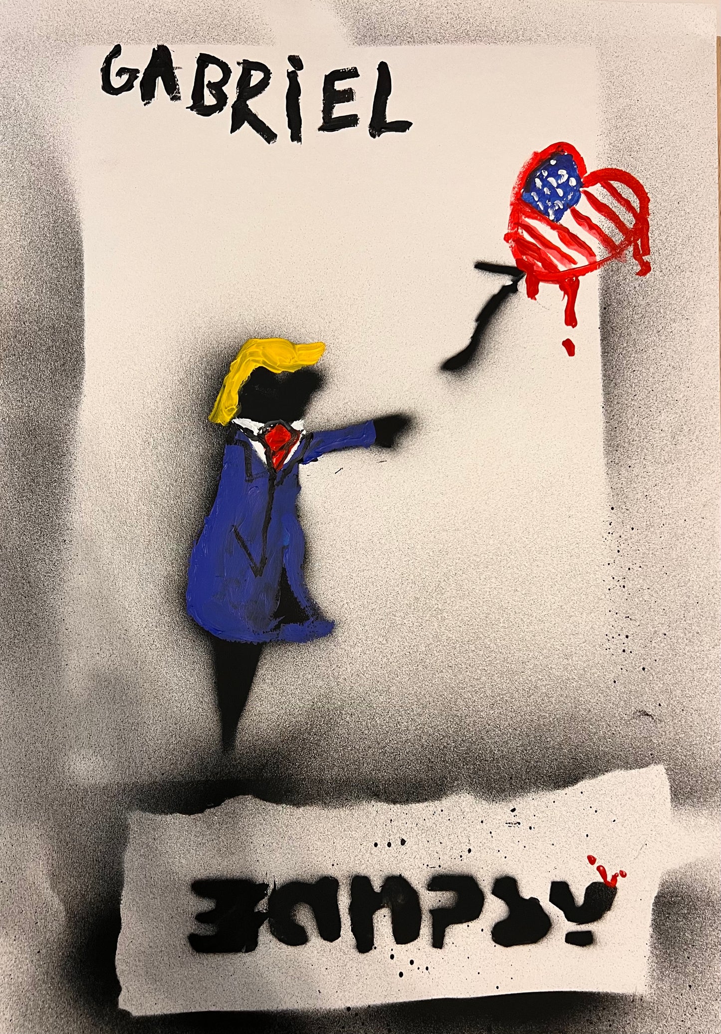 Trump with balloon NY